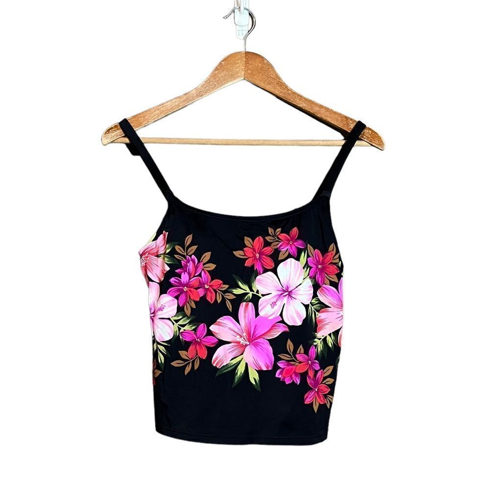 ‎NWT! Cole of California floral patterned tankini top